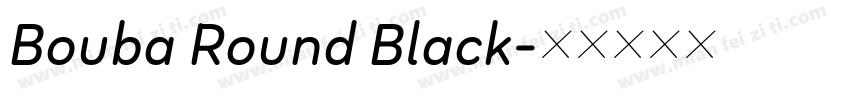 Bouba Round Black字体转换